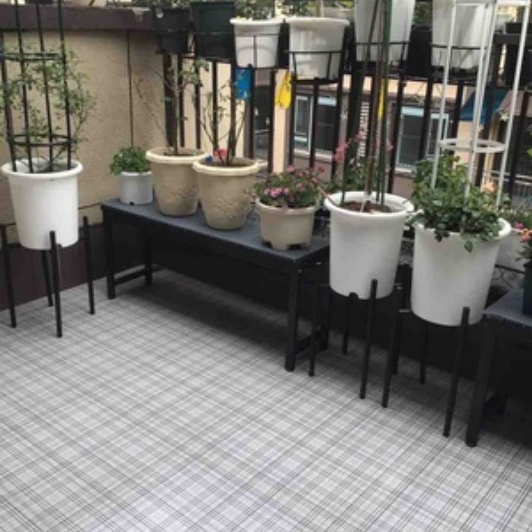 Outdoor Furniture Balcony - 40CM tuinmeubilair plantenstandaard, balkonplank, groen ijzeren