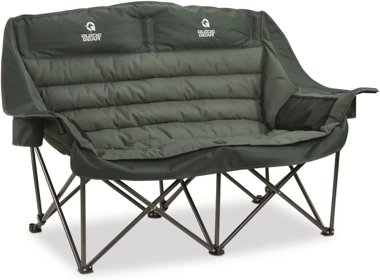 Outdoor Furniture Xl - Oversized XL Gevoerde Campingbank, Draagbaar, Opvouwbaar,