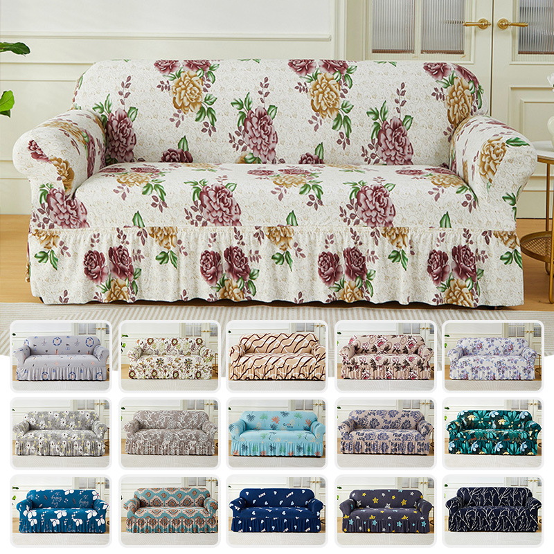 Outdoor Furniture Xl - S/M/L/XL Geprinte Sofahoes Elastische Bankhoes met