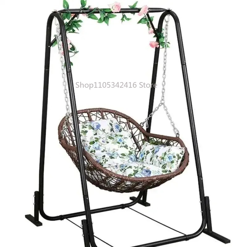 Outdoor Furniture Balcony - Enkele hangende mandstoel van rotan Kinderschommel