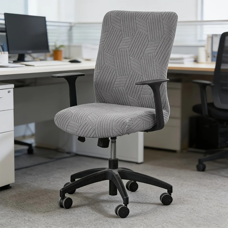 Outdoor Furniture Xl - 1PC Jacquard Bureaustoelhoes Elastische Computer Draaibare