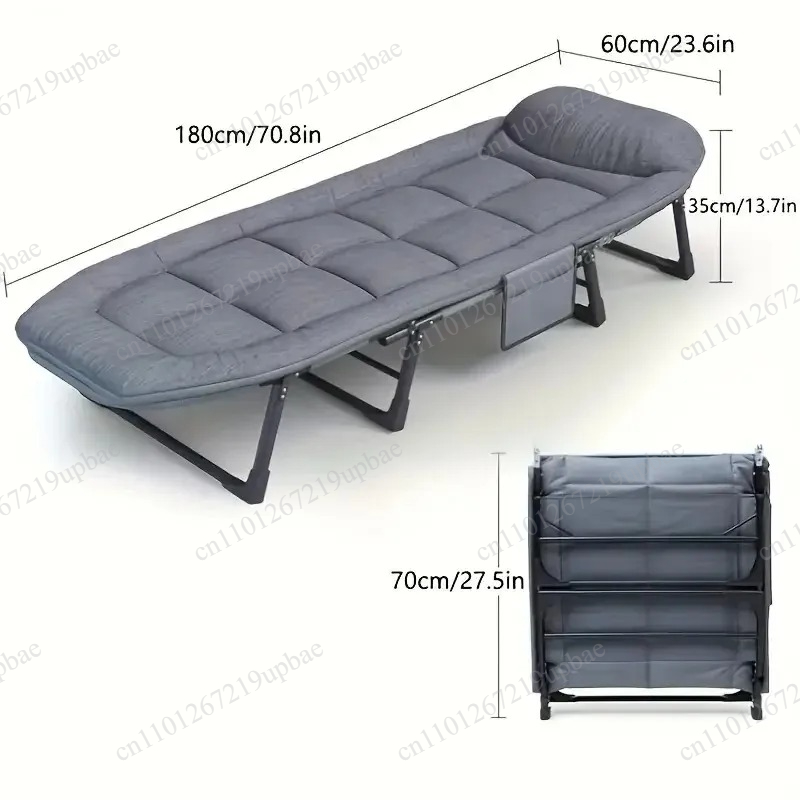 Outdoor Furniture Fabric - Draagbaar opvouwbaar slaapbed, zware campingstoel, verstelbare