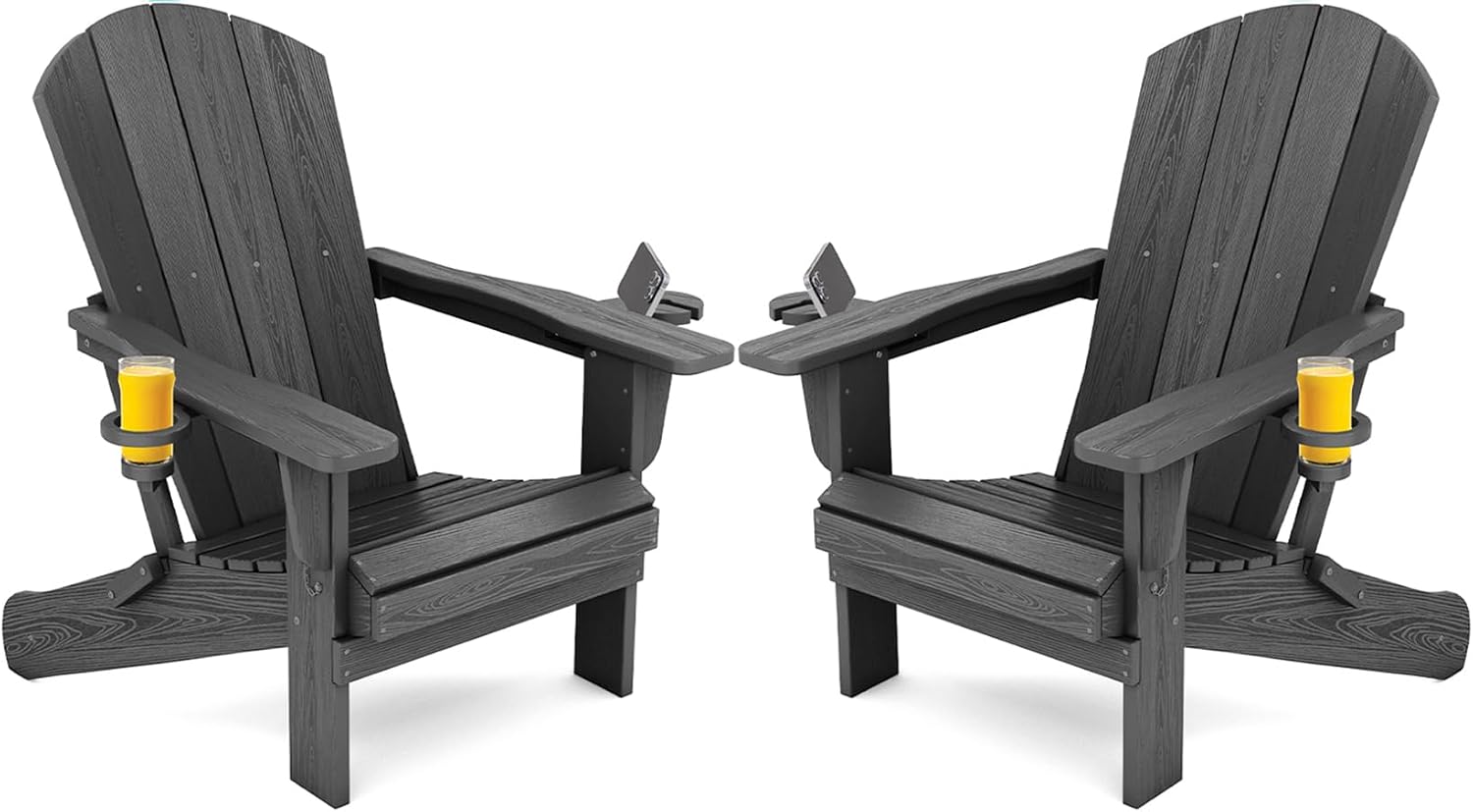 Outdoor Furniture With Fire Pit - Set van twee opvouwbare buitenstoelen, stevige
