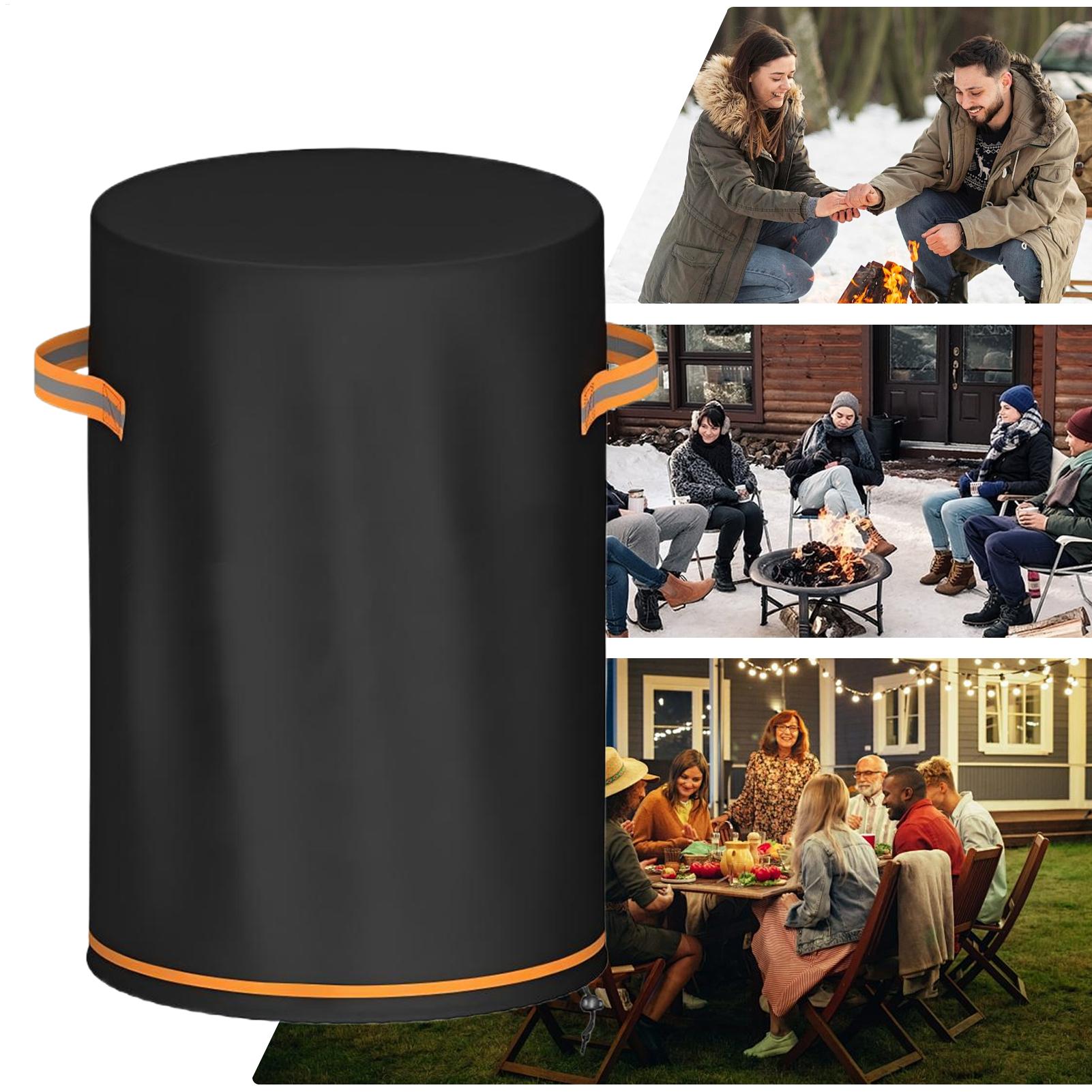 Outdoor Furniture Balcony - Vuurplaatskolomhoes, zware kwaliteit, waterdicht, bescherming voor