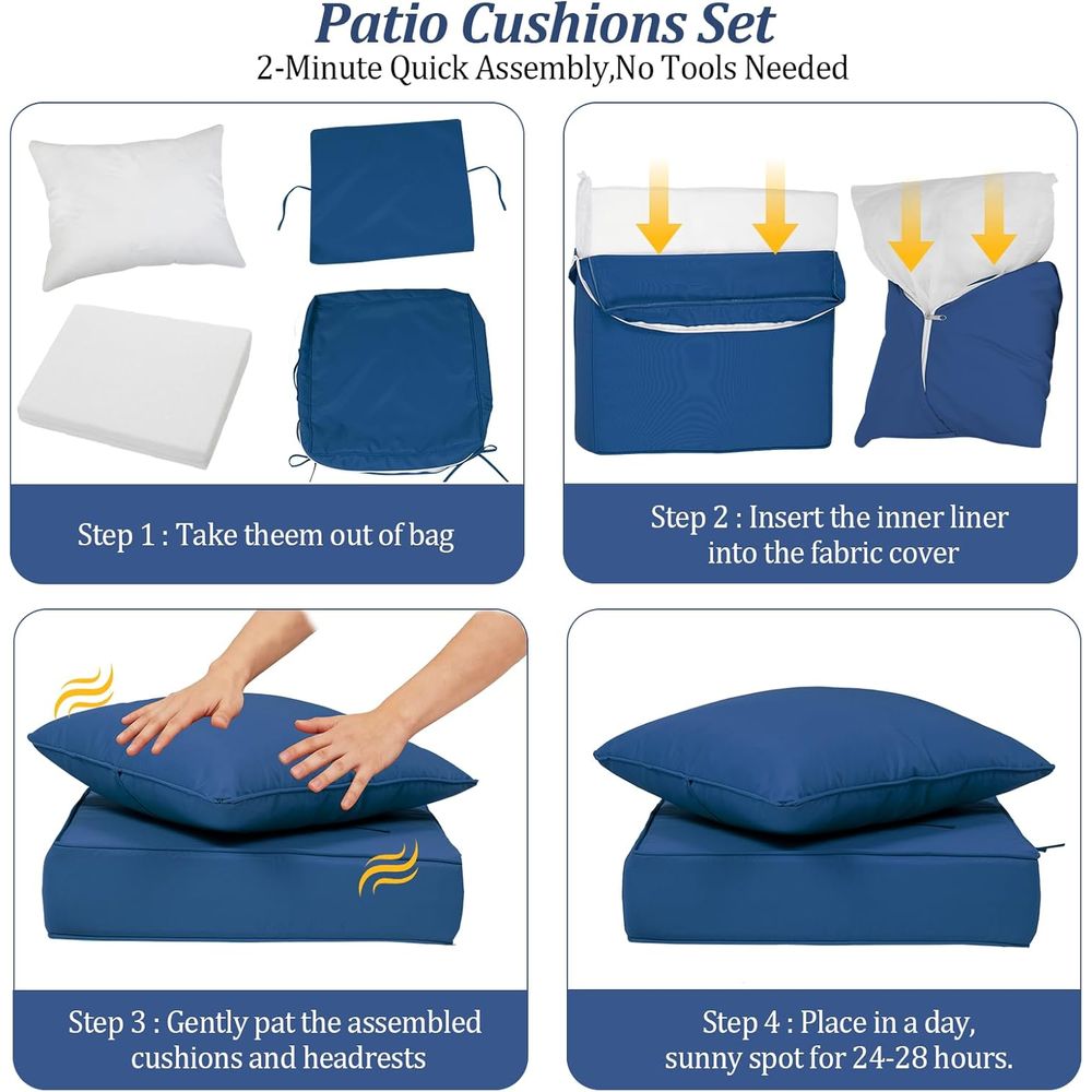 24x24 Outdoor Diepe Zitkussens - Outdoor Furniture Fabric recensie en prijs
