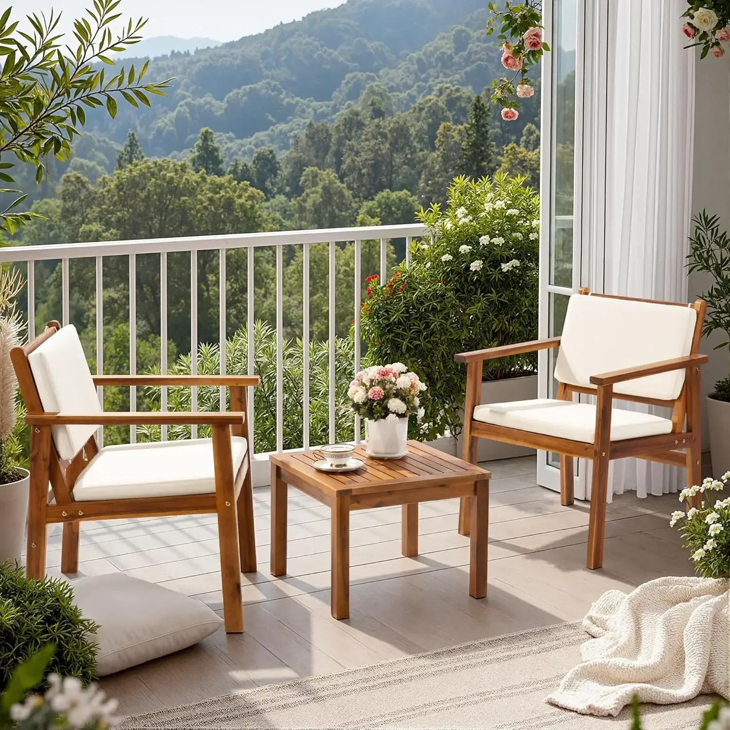 Tuinstoelen 3-delig tuinmeubil - Outdoor Furniture Balcony recensie en prijs
