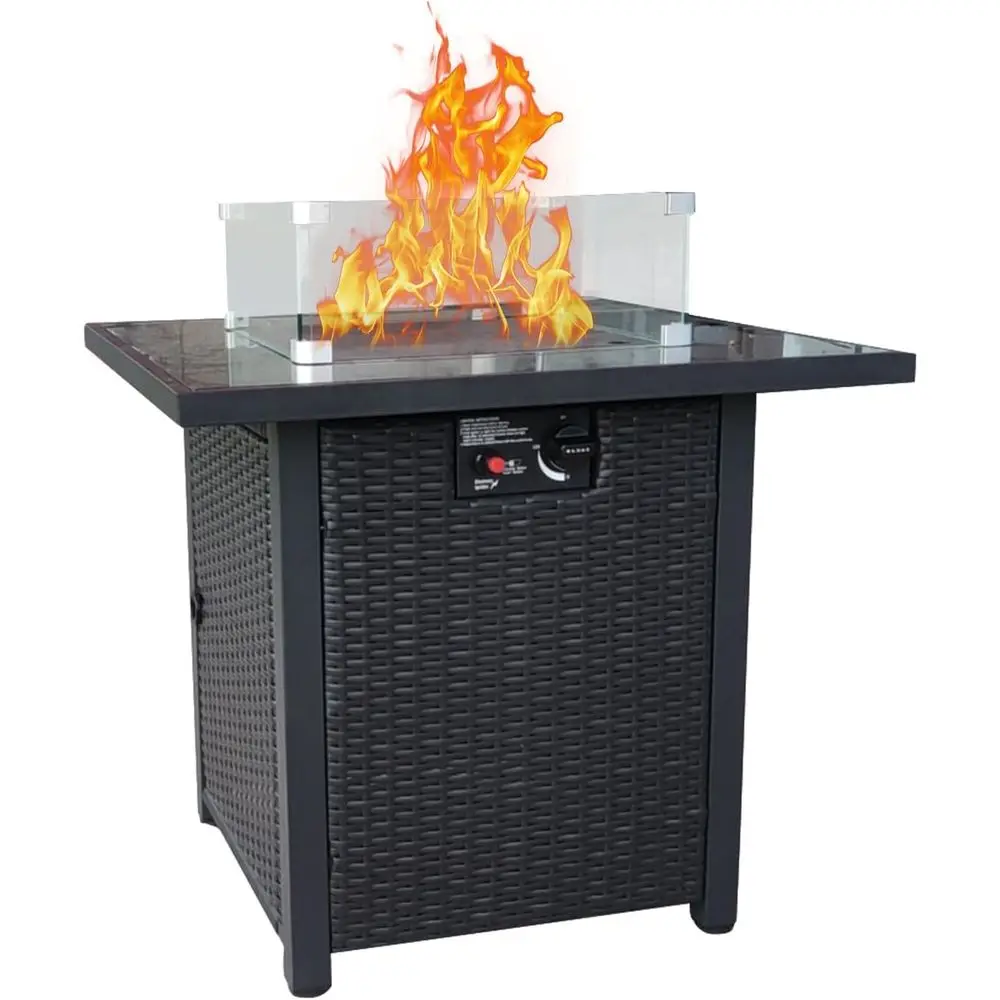 Wicker tuinmeubelenset, rotan  - Outdoor Furniture With Fire Pit recensie en prijs