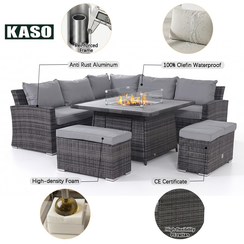 Tuinbrander met aluminium fram - Outdoor Furniture With Fire Pit recensie en prijs