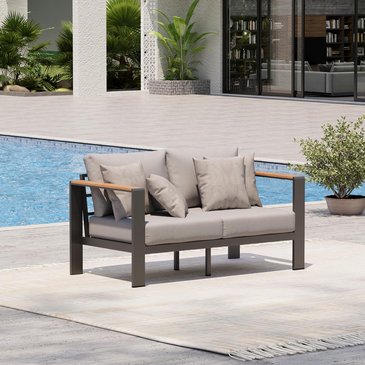 Aluminium buitenbank, all-weat - Outdoor Furniture Balcony recensie en prijs