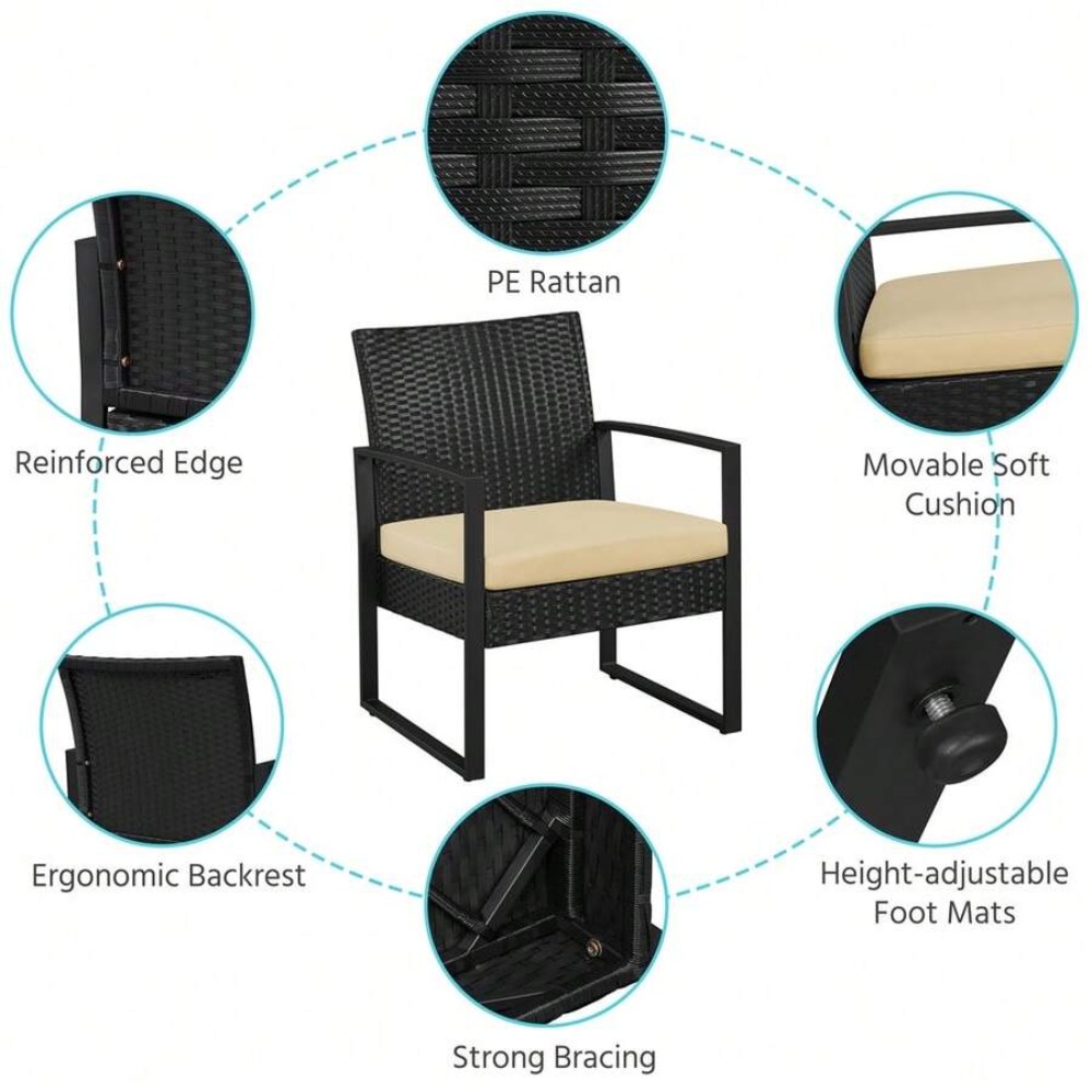 3-delige buitenmeubelset van w - Outdoor Furniture Balcony recensie en prijs