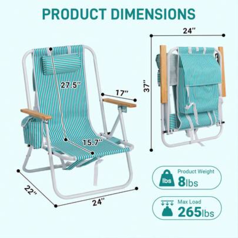 Verstelbare 4-standen opklapba - Outdoor Furniture Green recensie en prijs