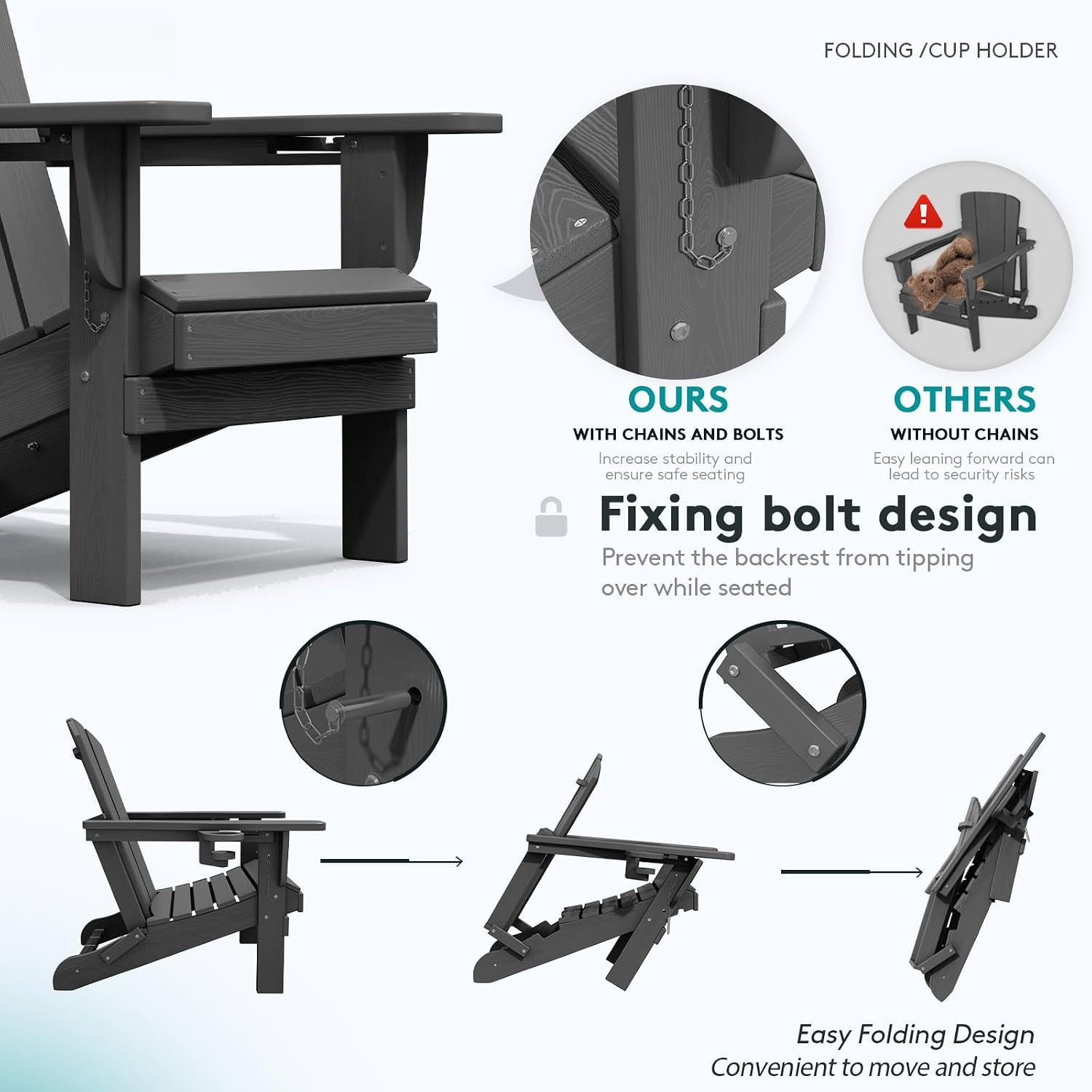 Set van twee opvouwbare buiten - Outdoor Furniture With Fire Pit recensie en prijs