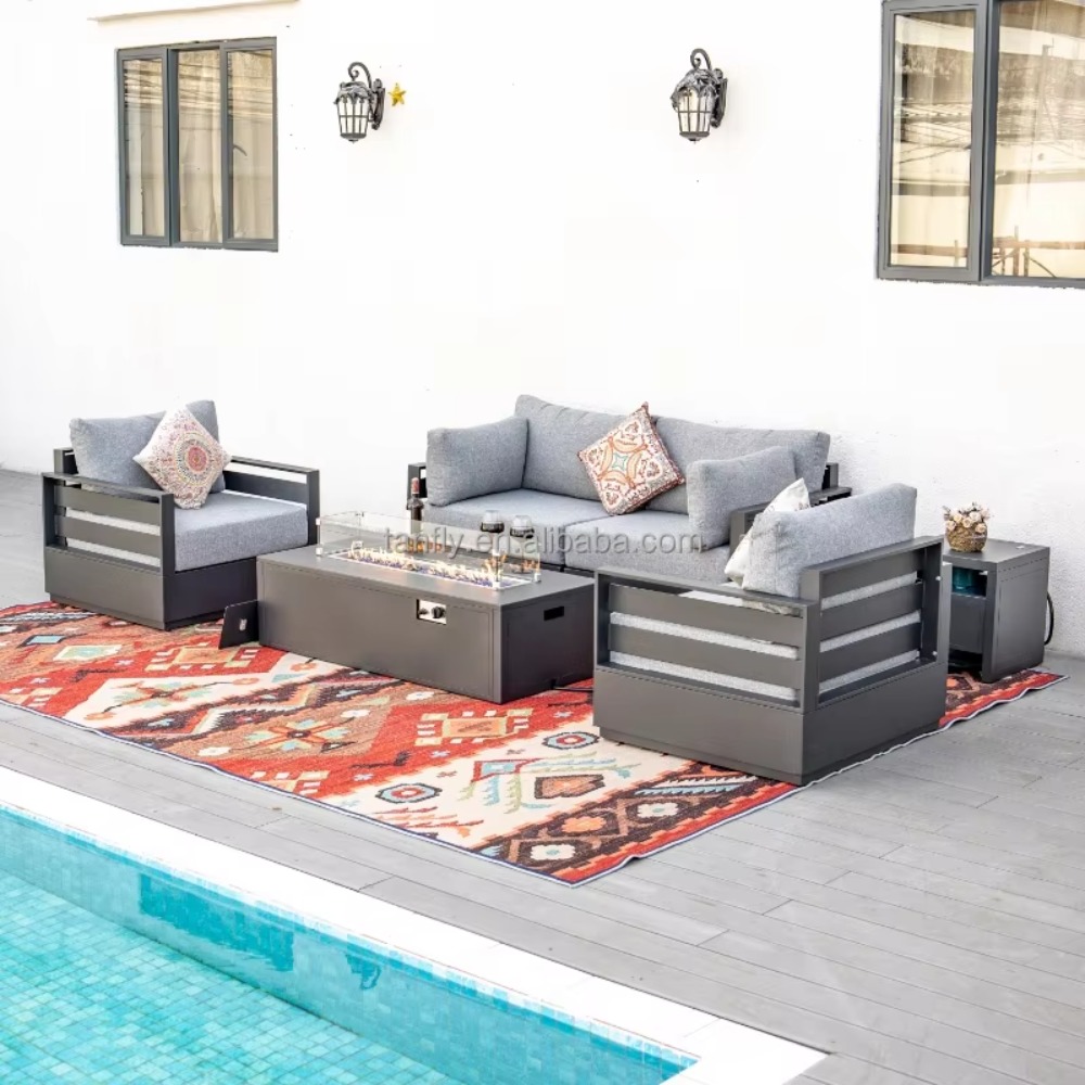 Villa Hotel Buitenmeubelenset  - Outdoor Furniture With Fire Pit recensie en prijs