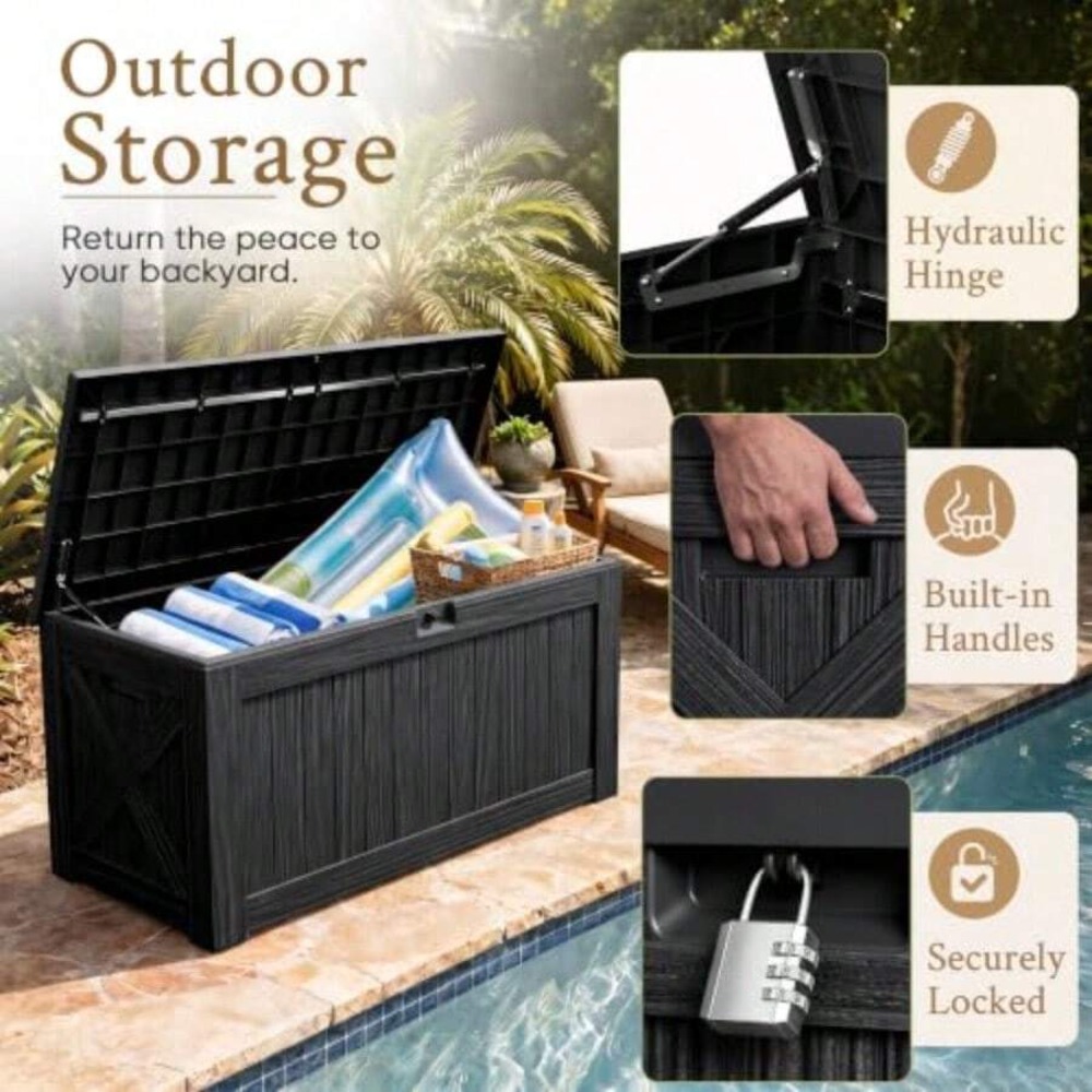 120 Gallon Deck Box Buitenopsl - Outdoor Furniture Balcony recensie en prijs
