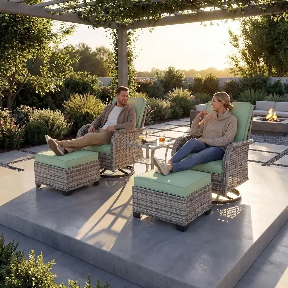 Tuinmeubelenset: Schommelstoel - Outdoor Furniture Green recensie en prijs